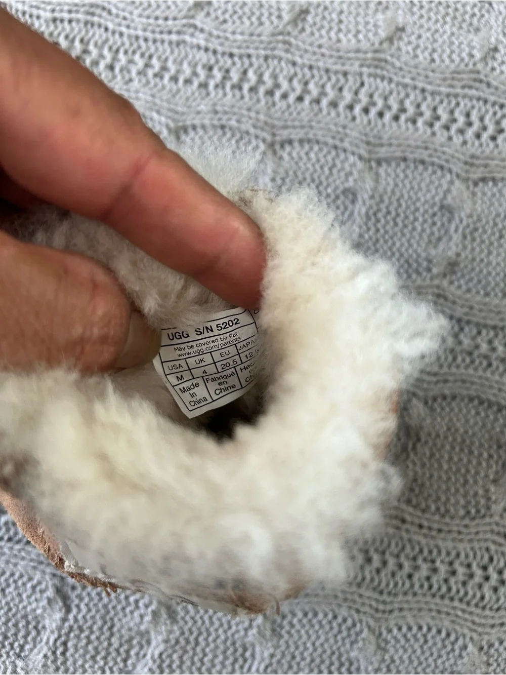 UGG Erin Chestnut Suede Baby Sheepskin Booties